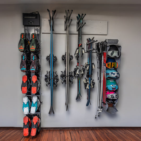 The Koralp Stokdry A06 Dryer and Koralp storage systems dry and stow away all your ski equipment taking up minimal space.