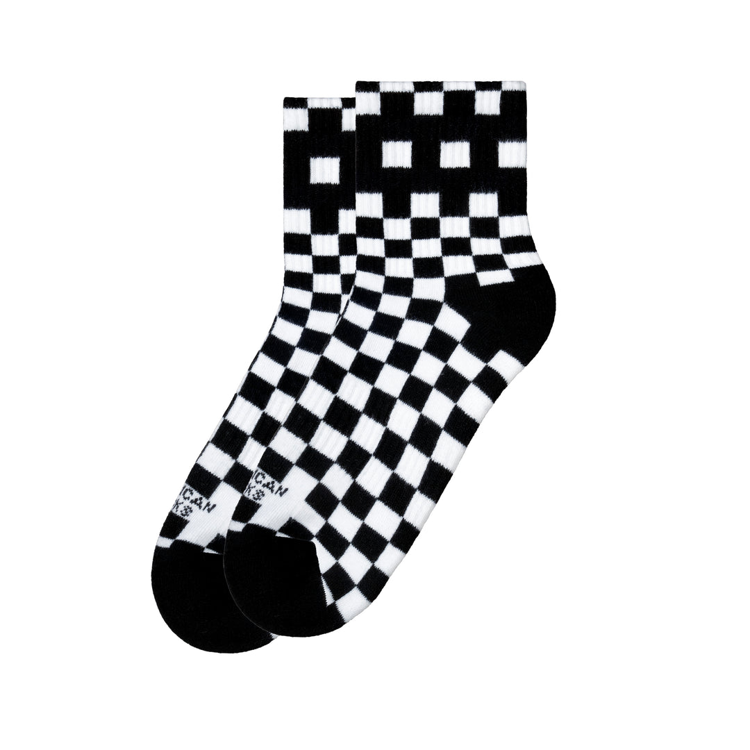 Checkerboard BW - Ankle High