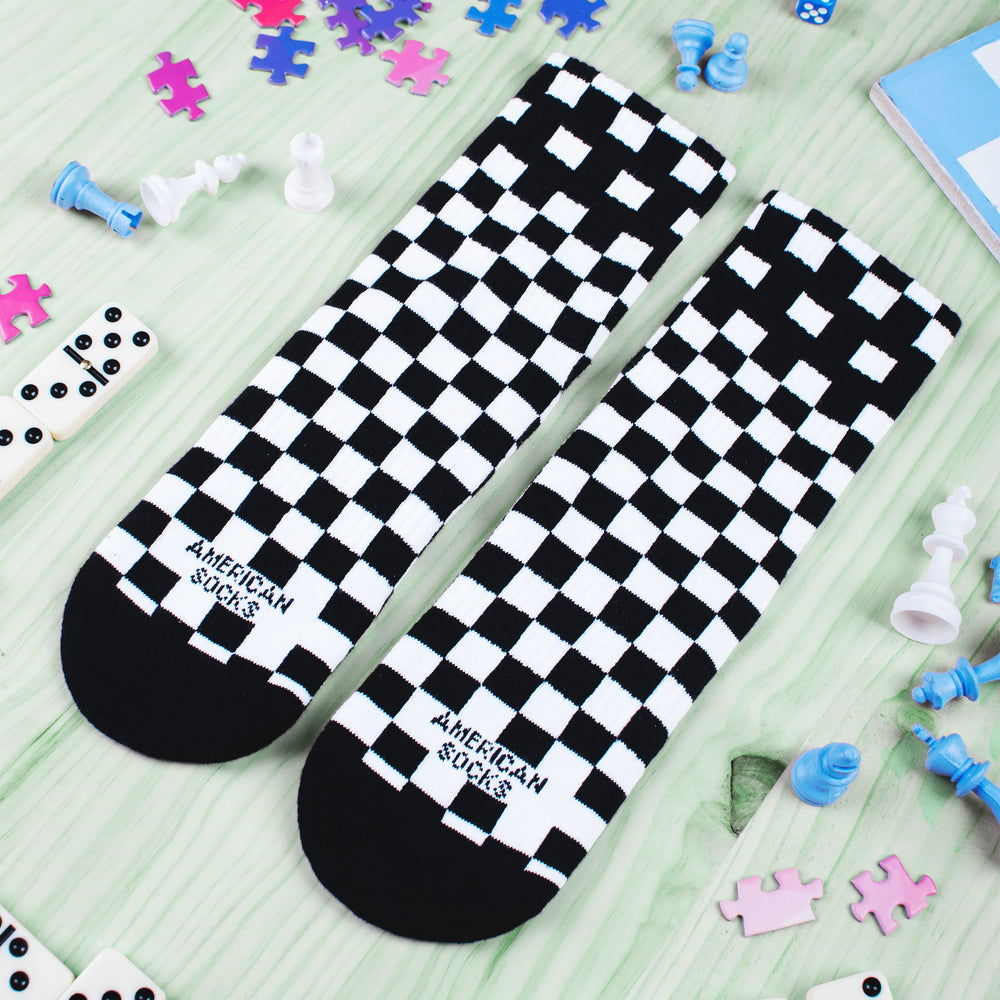 Checkerboard BW - Ankle High
