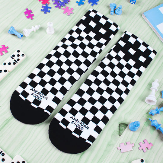 Checkerboard BW - Ankle High