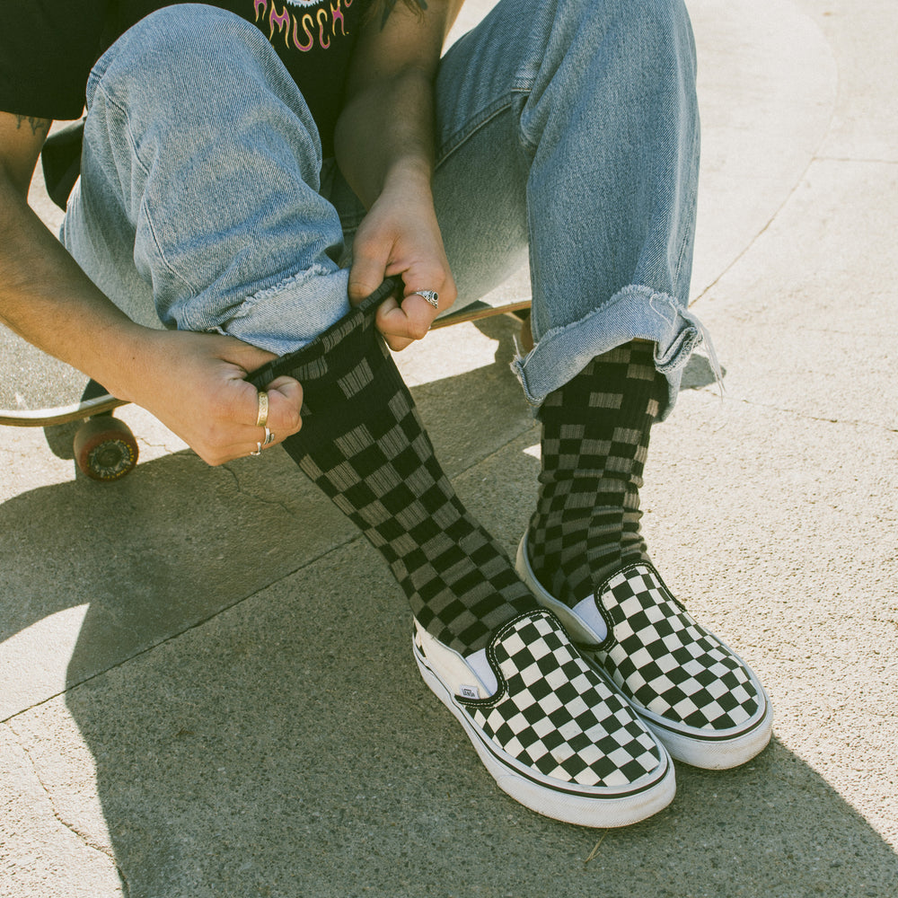 Checkerboard B/G - Mid High Classic