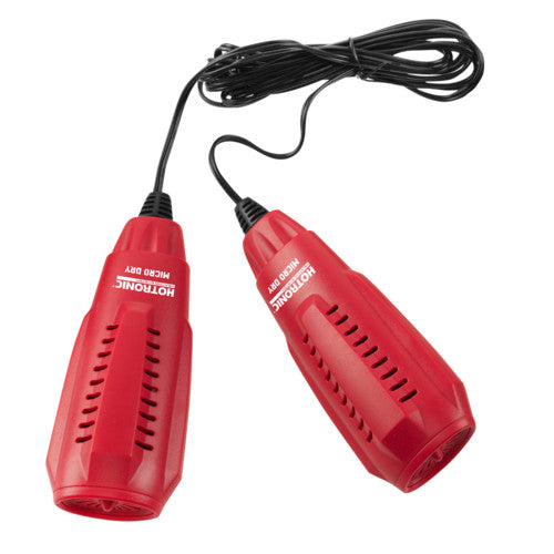 The portable Micro Dry in the colour red